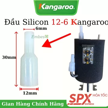 Đầu nối Silicon 12-6 Dành cho BẦU NÓNG - BẦU LẠNH CHIP Máy Lọc Nước Kangaroo, Sunhouse, Karofi