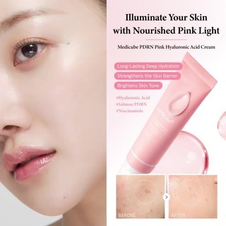 Medicube PDRN Pink Peptide Serum 30ml Dark Spots Glass Glow Collagen Barrier Brightening