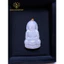Dây chuyền Quan Âm Phỉ Thúy thiên nhiên Băng chủng - móc v.18