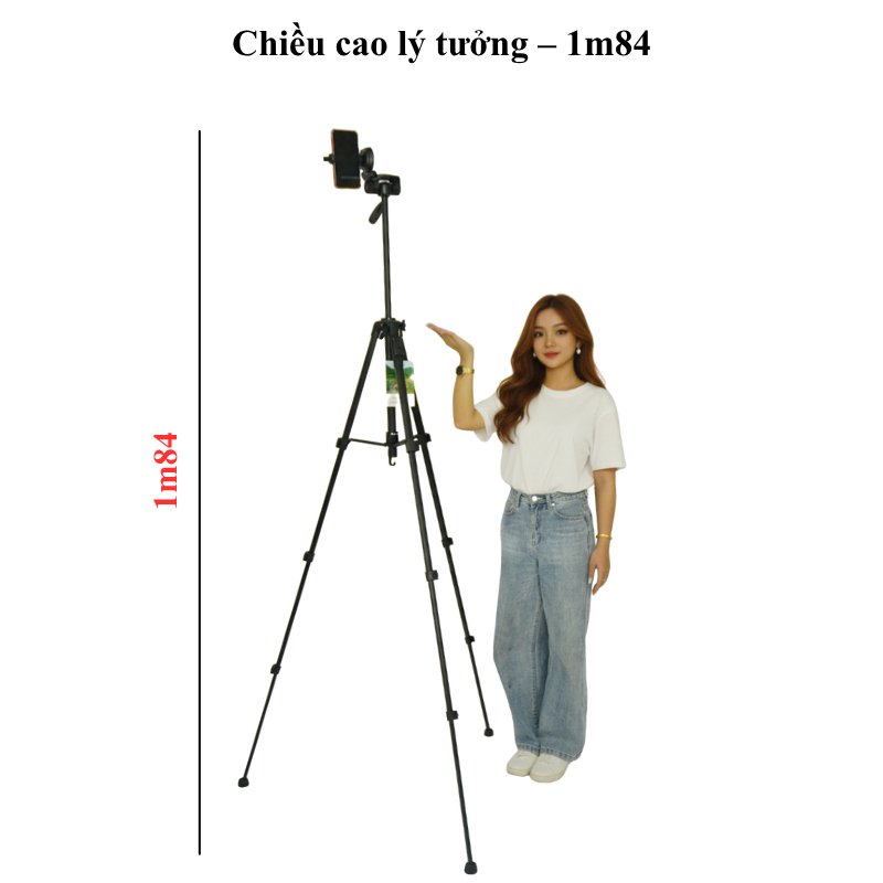 Chân Máy Quay Chụp Yunteng VCT-669 Cao 1m84 – Tripod Gấp Gọn Đa Năng Cho Máy Ảnh, Điện Thoại