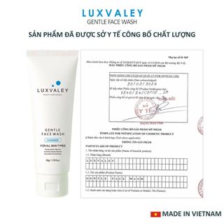 SỮA RỬA MẶT NGĂN NGỪA MỤN DƯỠNG TRẮNG LUXVALEY CHIẾT XUẤT DƯA LEO RAU MÁ AN TOÀN DỊU NHẸ PH 5.5