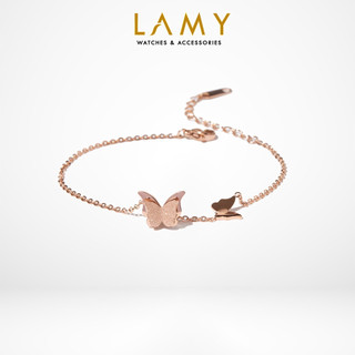 Vòng tay nữ LAMY Pave Butterfly Unity Bracelet Rose Gold 2015
