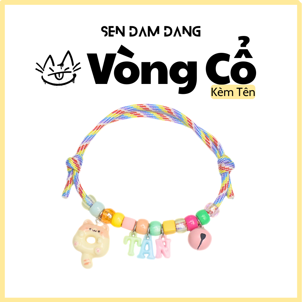 Vòng Dây Dù Kèm Chữ Cho Cún Mèo