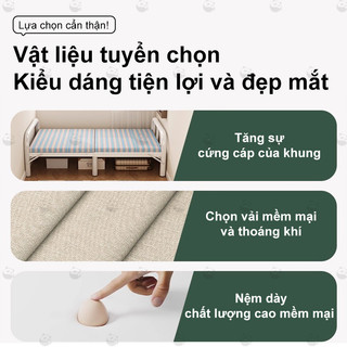 Panda giường gấp gọn 1-2 người nằm chắc chắn tải trọng 300kg
