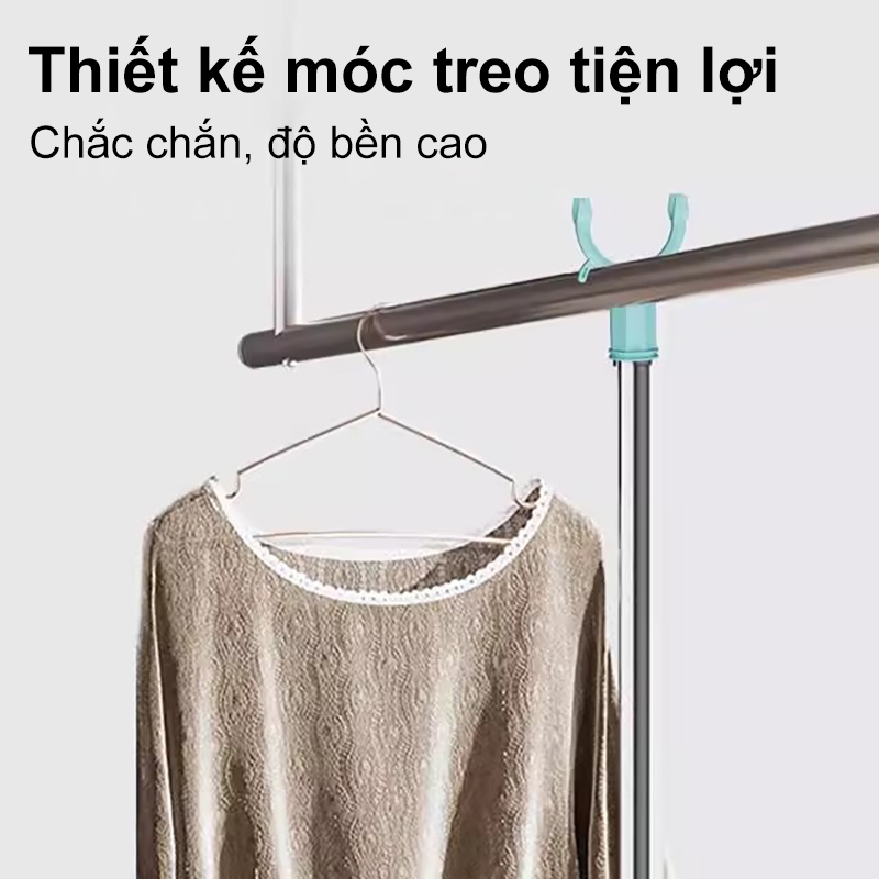𝐎𝐥𝐢𝐟𝐞Cây Phơi Quần Áo Inox Kéo Dài 1M Cây Gậy Lấy Đồ Trên Cao Móc Treo Quần Áo