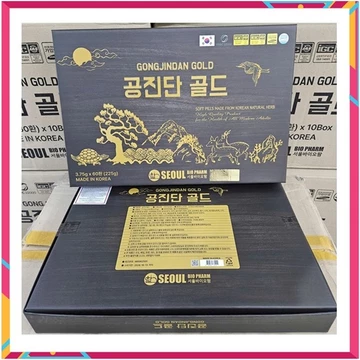 [ Hàng Chuẩn ] An Cung Ngưu Hoàng Hoàn Trầm Hương Gong Jin Dan Gold Hàn Quốc, Hộp Giấy 60 Viên