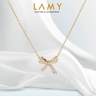Dây chuyền nữ LAMY Bow Necklace Gold 6019