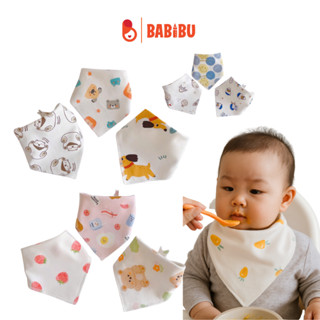 Set 3 yếm tam giác giữ ấm cổ cao cấp cho bé chất liệu mềm mịn, họa tiết dễ thương 43x22x30cm