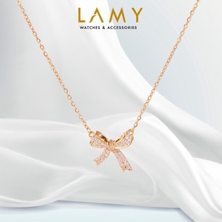 Dây chuyền nữ LAMY Bow Necklace Rose Gold 6019