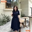 Đầm thiết kế BEMINE cổ polo chạy viền dáng chữ A phù hợp đi làm-B117