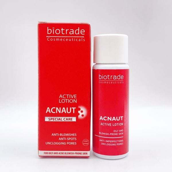 [ĐẠI LÝ CHÍNH HÃNG]Chấm mụn Biotrade Acnaut Active Cream/Lotion Giảm Mụn, Gom cồi 15ml[CÔNG TY] TẶNG 1 MÚT RỦA MẶT