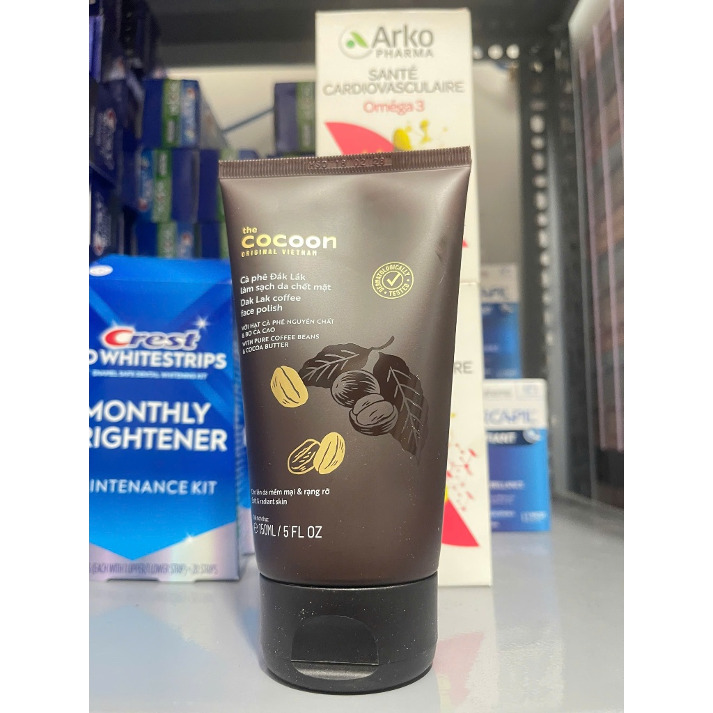 Tẩy Da Chết Mặt Cocoon Cà Phê Đắk Lắk Giúp Làm Sạch Da Chết, Mịn Da 150ml