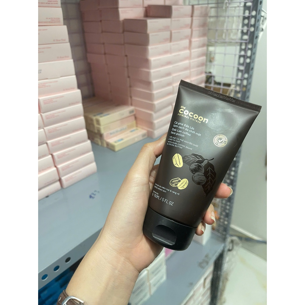 Tẩy Da Chết Mặt Cocoon Cà Phê Đắk Lắk Giúp Làm Sạch Da Chết, Mịn Da 150ml
