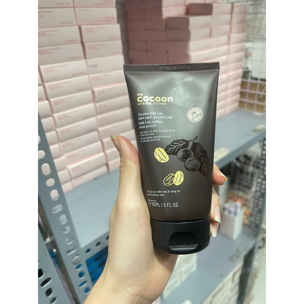 Tẩy Da Chết Mặt Cocoon Cà Phê Đắk Lắk Giúp Làm Sạch Da Chết, Mịn Da 150ml