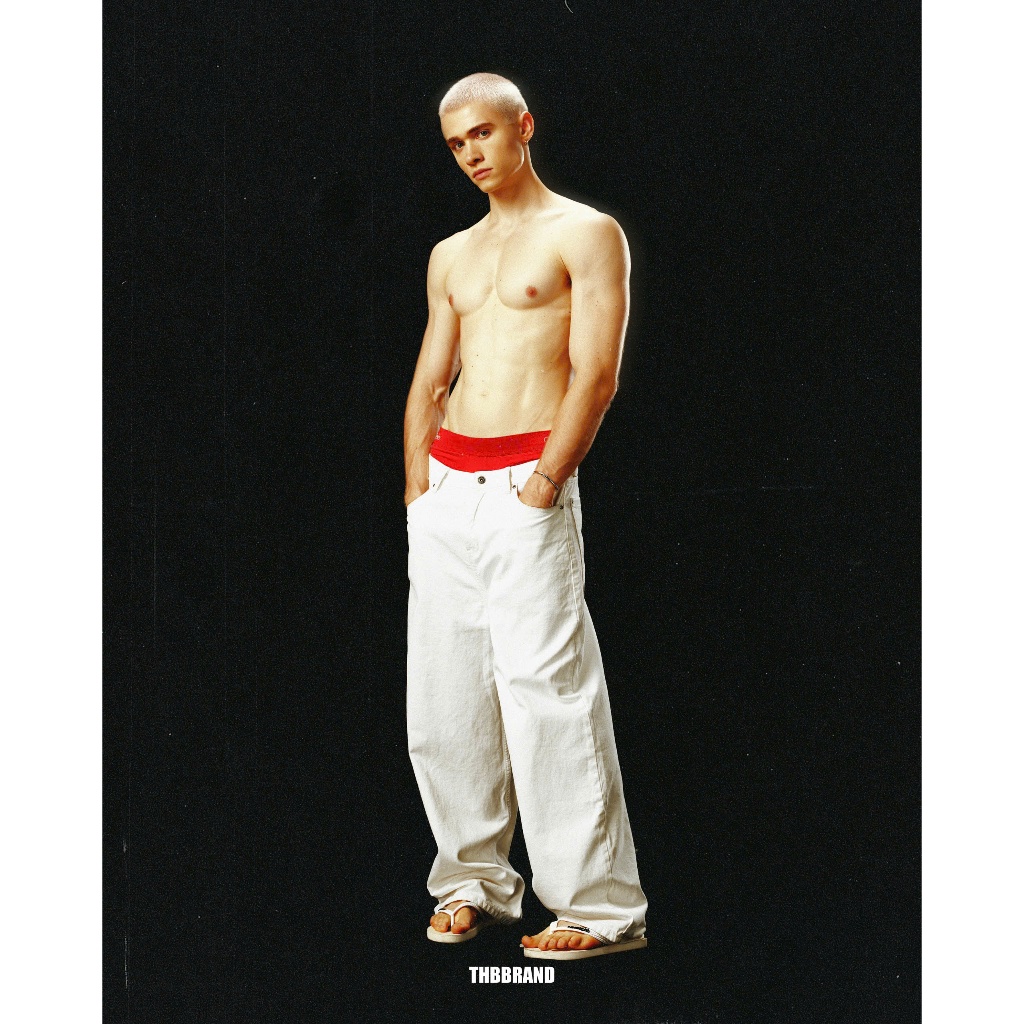 Quần Jean dài ống rộng “THBB CLASSIC - WHITE” - form Baggy Fit / THBBRAND | BigBuy360 - bigbuy360.vn