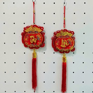 Mẫu mới 2026 Dây treo Hũ Tiền 3D 7 màu -3 đuôi decor trang trí lễ tết, nhà cửa, nhà hàng...