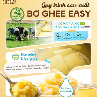 Bơ Sữa Ghee Easy Hà Lan – Bơ Tinh Luyện Nguyên Chất 100% Sữa Bò – Ăn Dặm, Làm Bánh (100g / 245g)