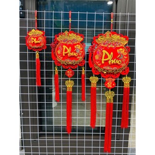 Mẫu mới 2026 Dây treo Hũ Tiền 3D 7 màu -3 đuôi decor trang trí lễ tết, nhà cửa, nhà hàng...