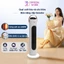 Quạt sưởi cây đứng, Máy sưởi gốm QCOOKO công suất 2200W, cảm ứng thông minh, điều khiển từ xa,công nghệ sưởi PTC Ceramic