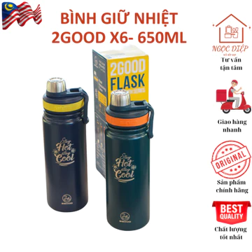 Bình giữ nhiệt 2GOOD, bình giữ nhiệt 650ml, bình giữ nhiệt thể thao, bình thể thao, bình inox