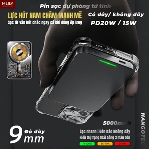 5000mAh Ngoài trời có nam châm Độ dày 9mm，Mặt kính cường lực 2.5D cao cấp