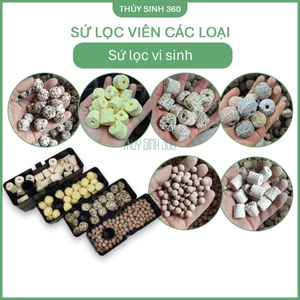 Vật Liệu Lọc Sứ Viên Các Loại - Sứ Trụ, Sứ Bi - Sử Dụng Cho Hồ Cá Cảnh, Thủy Sinh