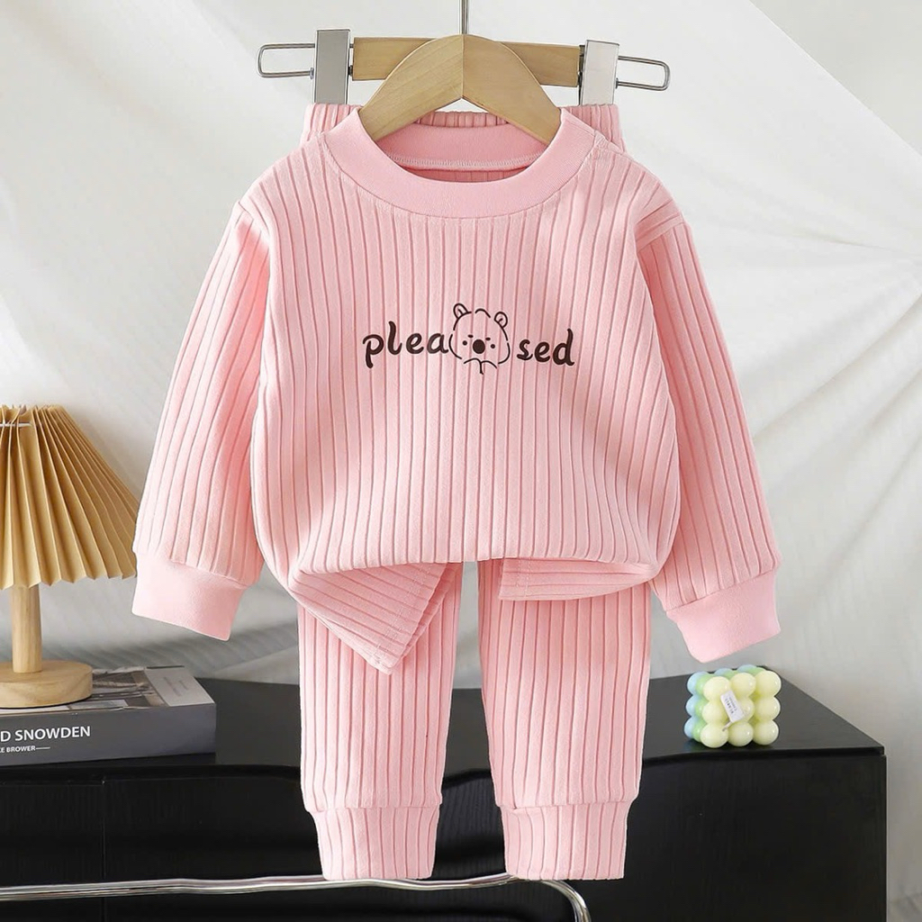 Bộ Đồ Thu Đông len giệt kim mặc ở nhà-mềm mịn-giữ ấm