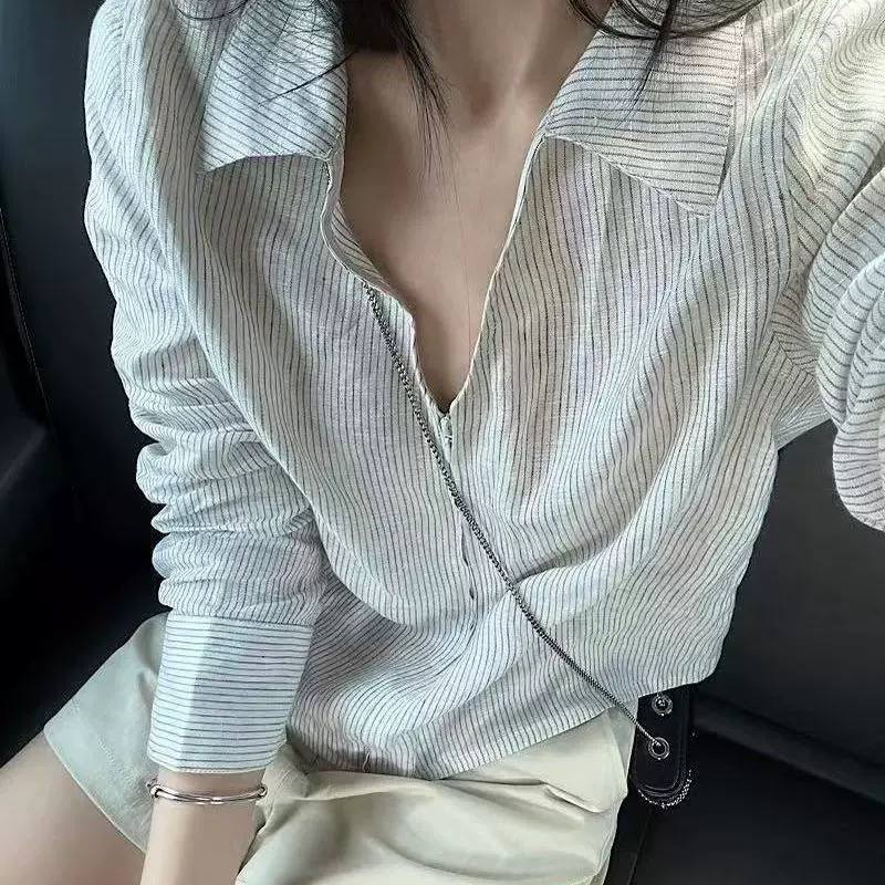 𝗟𝗶𝗮𝗺  - Áo sơ mi Linen cổ V BEELY