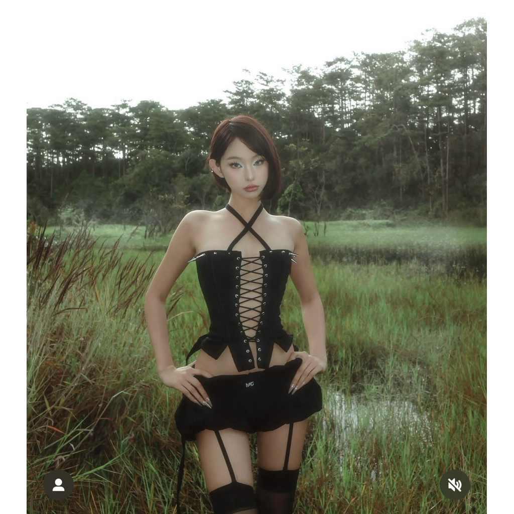 CORSET ĐỊNH HÌNH AOI_ZONE PHỐI ĐINH TÁN, ĐAN DÂY- VIE SAINT CORSET | BigBuy360 - bigbuy360.vn