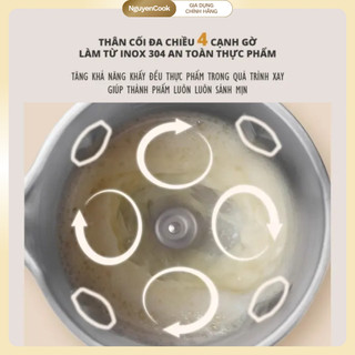 [CHÍNH HÃNG] Máy Nấu Sữa Hạt Đa Năng Mini Snapbee CB1200 1.2L – 9 Chức Năng, Inox 304, Tặng Xửng