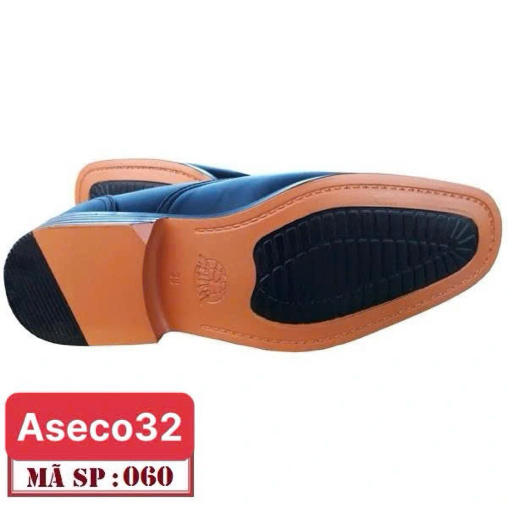Giày Da Nam Oxford ASECO 060, Da Bò Fullgrain Cao Cấp, Lót Da Cừu Êm Mềm, Đế Nhẹ Bền