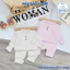 Bộ dài tay len lông xù, len tăm đũa cổ cao giữ ấm cho bé trai bé gái 5-15kg co giãn 4 chiều - Đậu Đậu Store