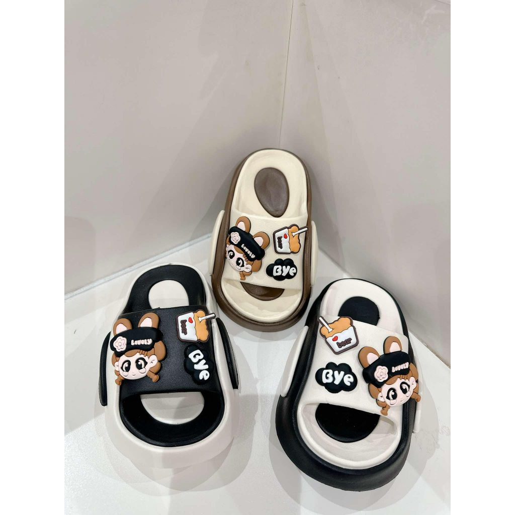 ( FOM TO ) Dép lê bánh mì hàng QCCC tăng chiều cao cho bé Trai , bé Gái ( mẫu mới 2025 )