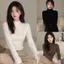 Áo thun cổ cao dáng trơn chất thun cotton dày dặn co dãn siêu tốt thích hợp đi thể thao,tập gym,đi chơi....HOAIANHSILE