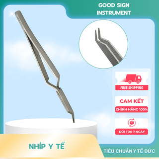 Nhíp tự giữ cong, Nhíp phẫu thuật, nhíp y tế chuyên dụng, nhíp Pakistan cao cấp
