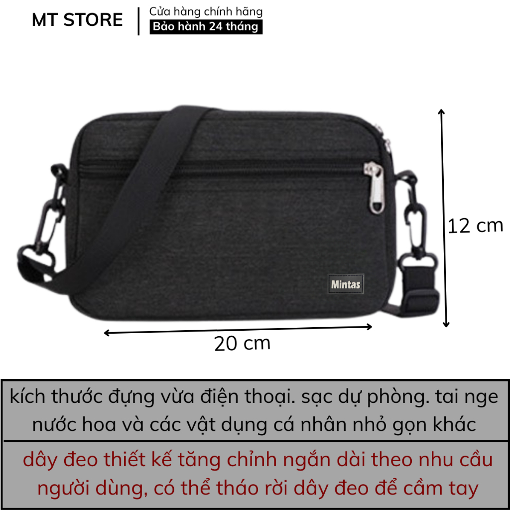 [Peinn] GIÁ MỞ BÁN - Túi đeo chéo unisex Thời Trang cá tính MINTAS BAG_276