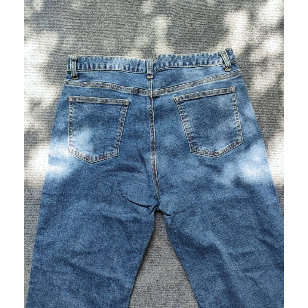 (BomoHouse) Quần jean nữ cotton ống đứng xuất Hàn bigsize - dư xịn