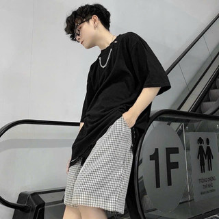 Áo thun phối xích [ovetee] minimal streetwear Hàn
