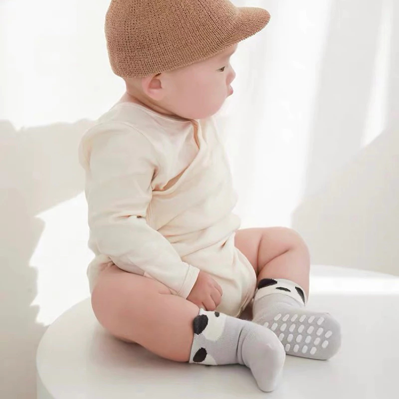 [Peinn] Set 5 Đôi Tất Vớ Chống Trơn Trượt Cho Bé Sơ Sinh Hình Mặt Thú Siêu Kute ss42 LILIRIA SSD42