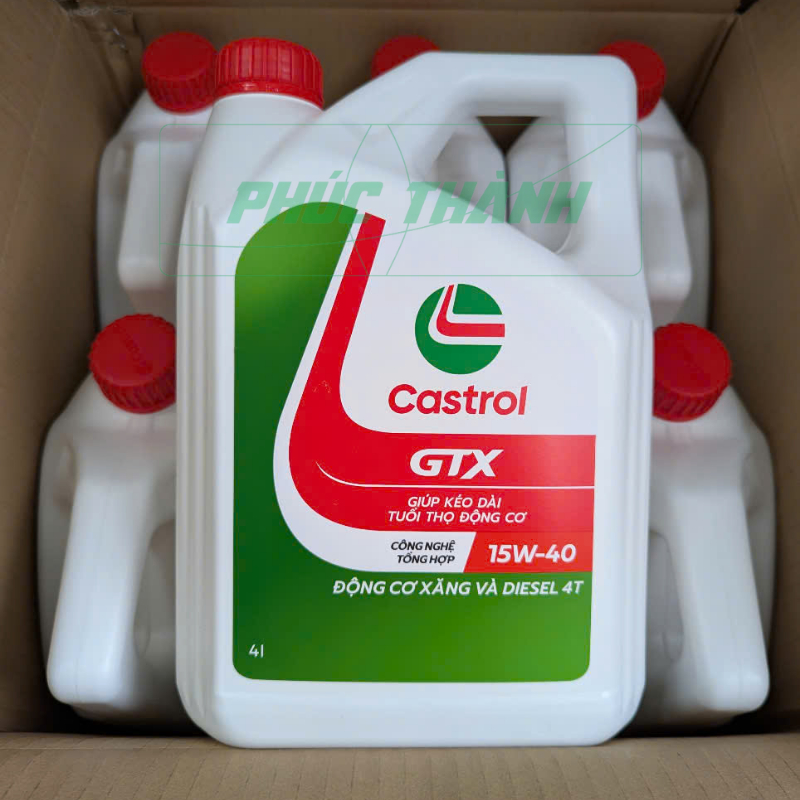 [HÀNG CHÍNH HÃNG] Dầu Nhớt Ô Tô Công Nghệ Tổng Hợp Castrol GTX 5W30 | 15W40 | 20W50 - Mẫu Mới