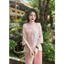 Set Pháp Phục Tơ 2 Lớp Thêu Hạc Cổ Trụ Nút Tết, Set Lam Thêu Hạc Đi Chùa | Đồ Lam An Nhiên