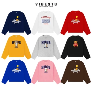 Áo Thun Tay Dài Boxy VIBESTU '' BST Longsleev V1 '' Form Unisex 250Gsm Cotton