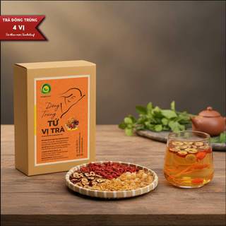 [COMBO 20 GÓI] Trà Đông Trùng Tứ Vị Sunbeleaf - Tăng Cường Sinh Lực, Bồi Bổ Cơ Thể, Vị Thơm Dễ Uống