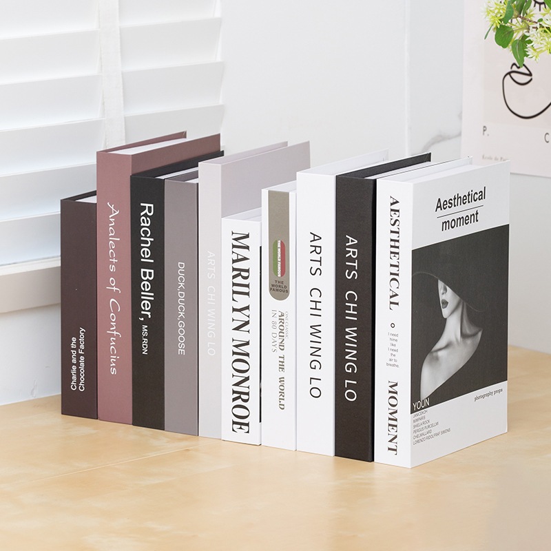 Combo 20 cuốn sách  decor sách mô hình phụ kiện chụp ảnh decor tủ kệ quán cà phê