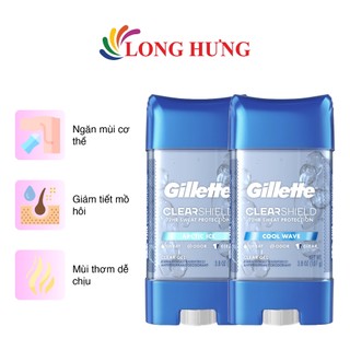 Gel khử mùi Gillette ClearShield (107g)