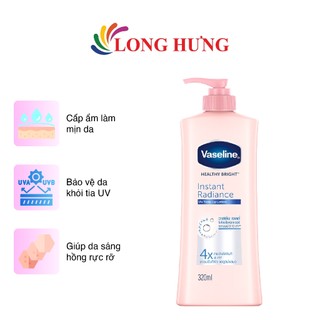 Sữa dưỡng thể dưỡng trắng Vaseline Healthy Bright Instant Radiance (320ml/350ml)
