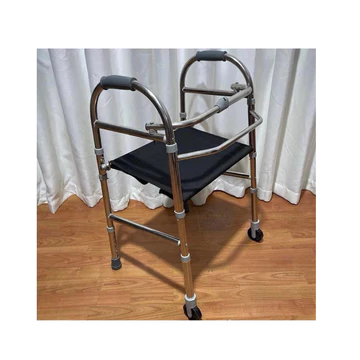(Hỏa Tốc HCM) Khung tập đi có ghế ngồi, khung tập phục hồi, khung tập đi người già, inox Việt chống trượt, gấp gọn được
