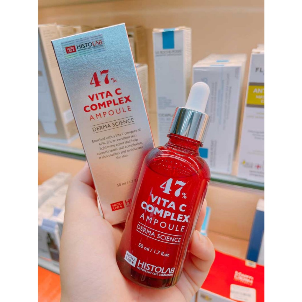 [HÀNG CÔNG TY] Tinh chất dưỡng sáng và làm đều màu da HISTOLAB 47 Vita C complex ampoule 50ML