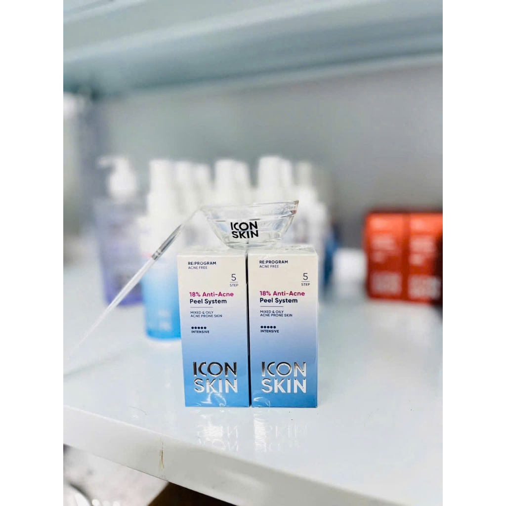 [ĐẠI LÝ CHÍNH HÃNG] Peel Icon Skin 18% Anti-Acne Smart peel system 30ml - Peel không bong, làm sáng da