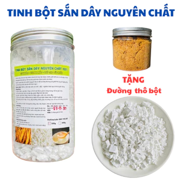 Bột Sắn Dây Nguyên Chất Tinh Bột Sắn Dây Tự Nhiên Không Pha Trộn, Không Hoá Chất Hàng Loại 1 Hũ 500g